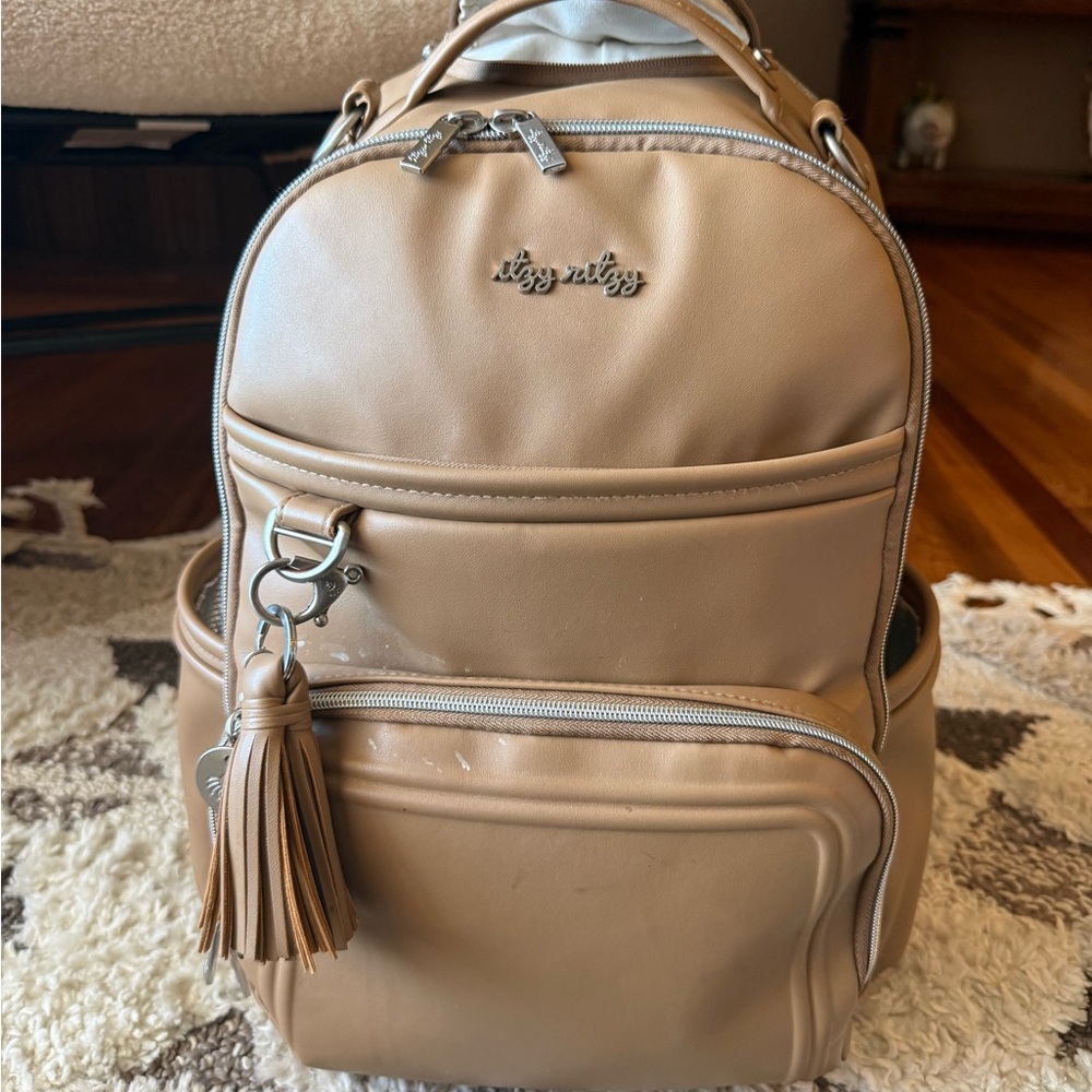 Itzy Ritzy Beige Diaper bag backpack